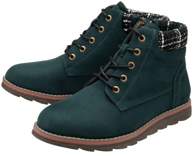 Lotus Cedar Sycamore Green Womens Lace Up Boots